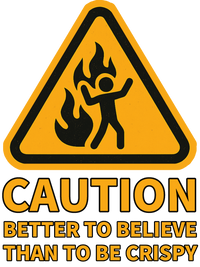 Load image into Gallery viewer, Better to Believe than to be Crispy
