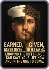 Load image into Gallery viewer, Earned, Never Given vs. Given, Never Earned
