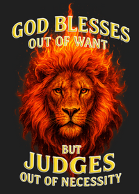 Load image into Gallery viewer, God Blesses out of Want, but Judges out of Necessity
