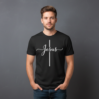 Load image into Gallery viewer, Jesus - Cursive Cross