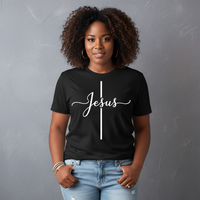 Load image into Gallery viewer, Jesus - Cursive Cross